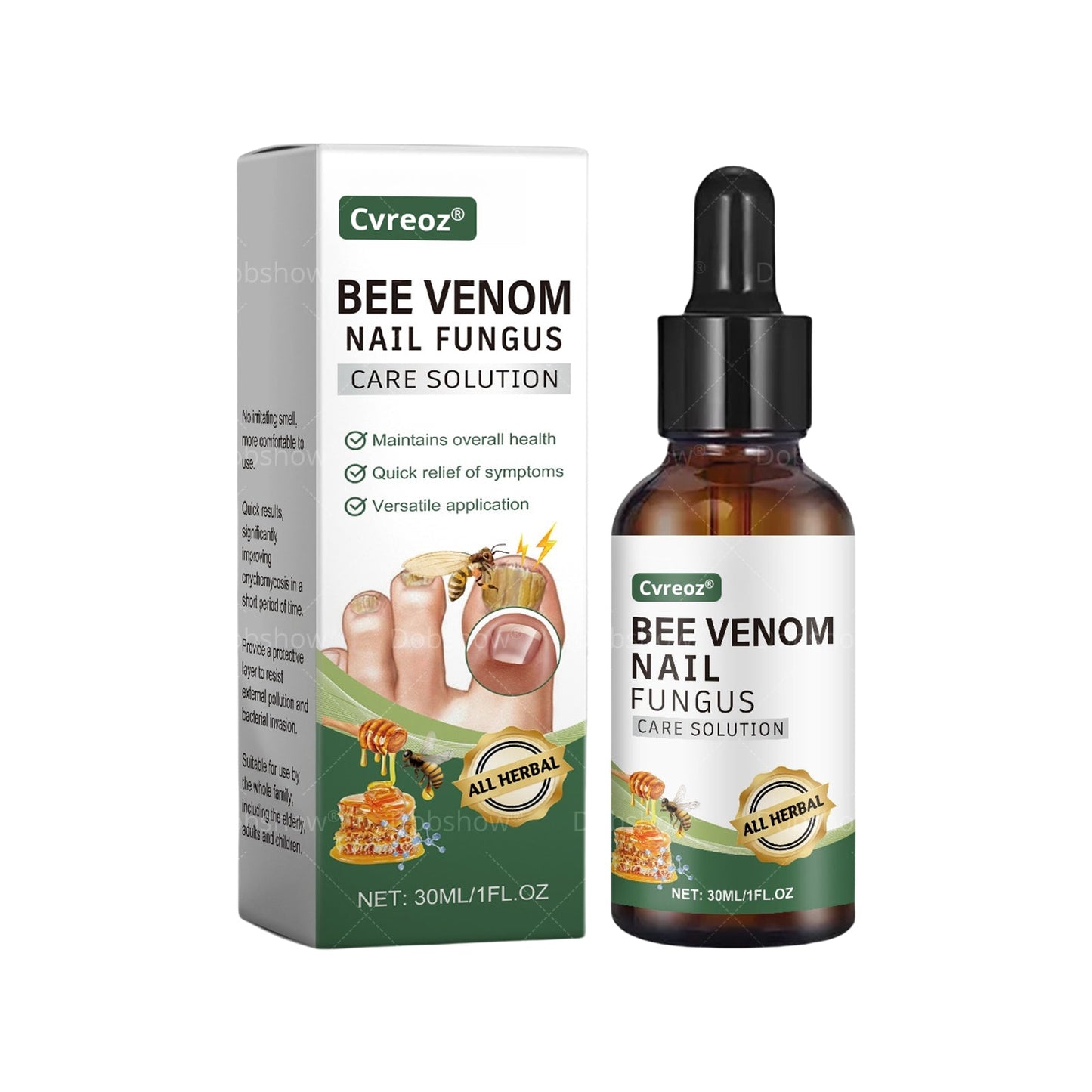 Cvreoz® Bee Venom Nail fungus care solution: Formule Naturelle pour les Ongles des Pieds et des Mains