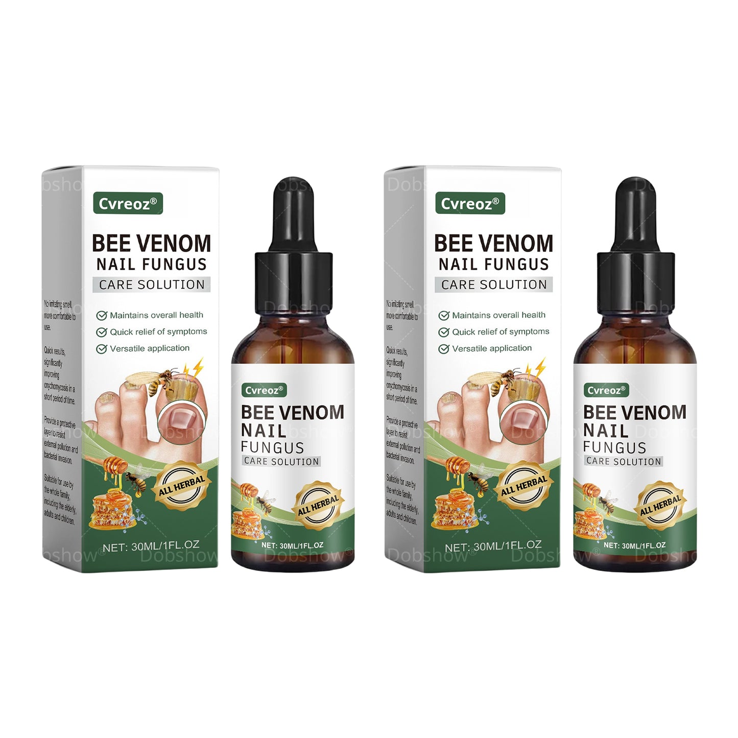 Cvreoz® Bee Venom Nail fungus care solution: Formule Naturelle pour les Ongles des Pieds et des Mains