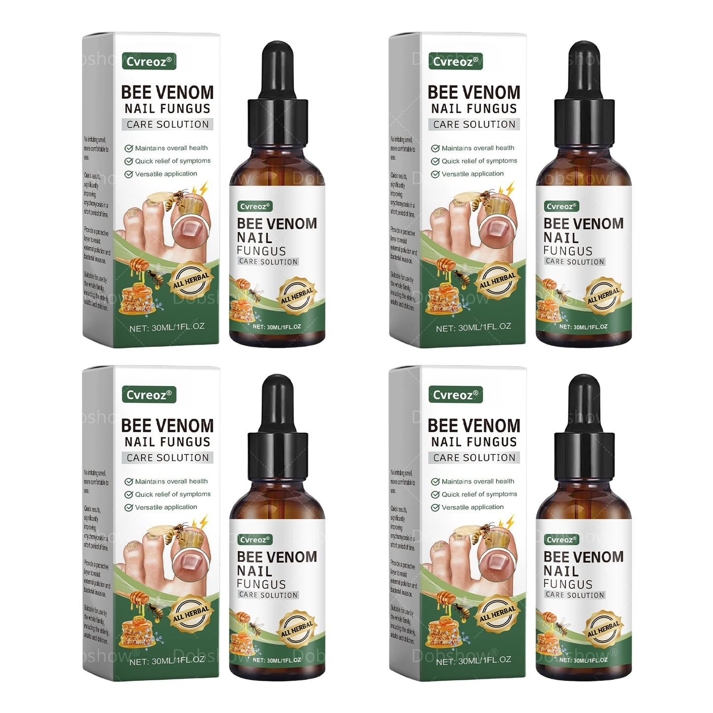 Cvreoz® Bee Venom Nail fungus care solution: Formule Naturelle pour les Ongles des Pieds et des Mains