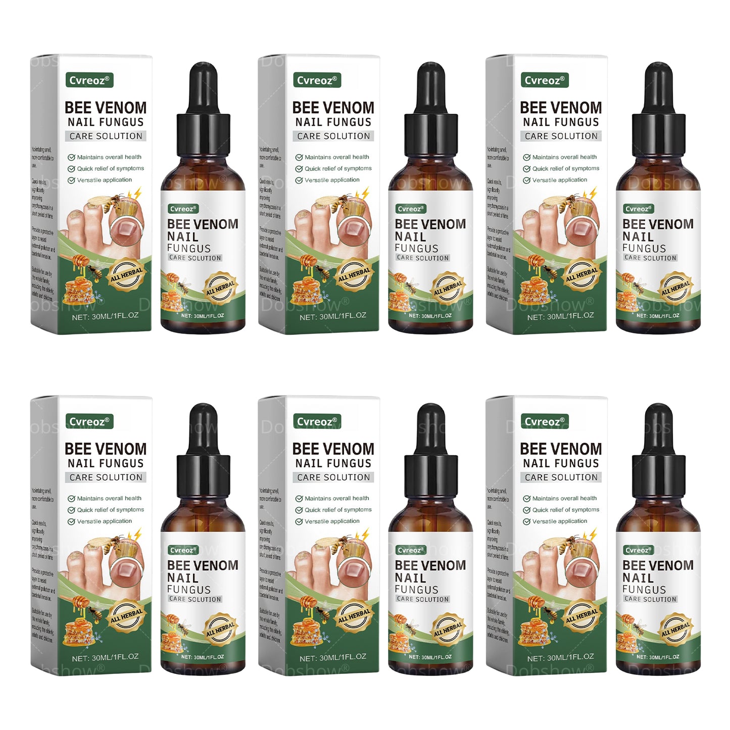 Cvreoz® Bee Venom Nail fungus care solution: Formule Naturelle pour les Ongles des Pieds et des Mains